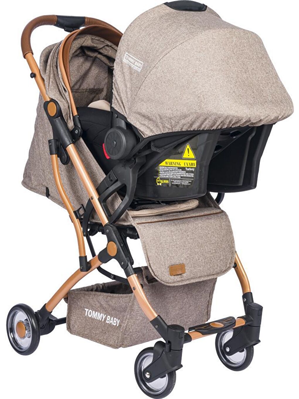 Mia Kabin Travel Bebek Arabası Gold Kabin Boy-3