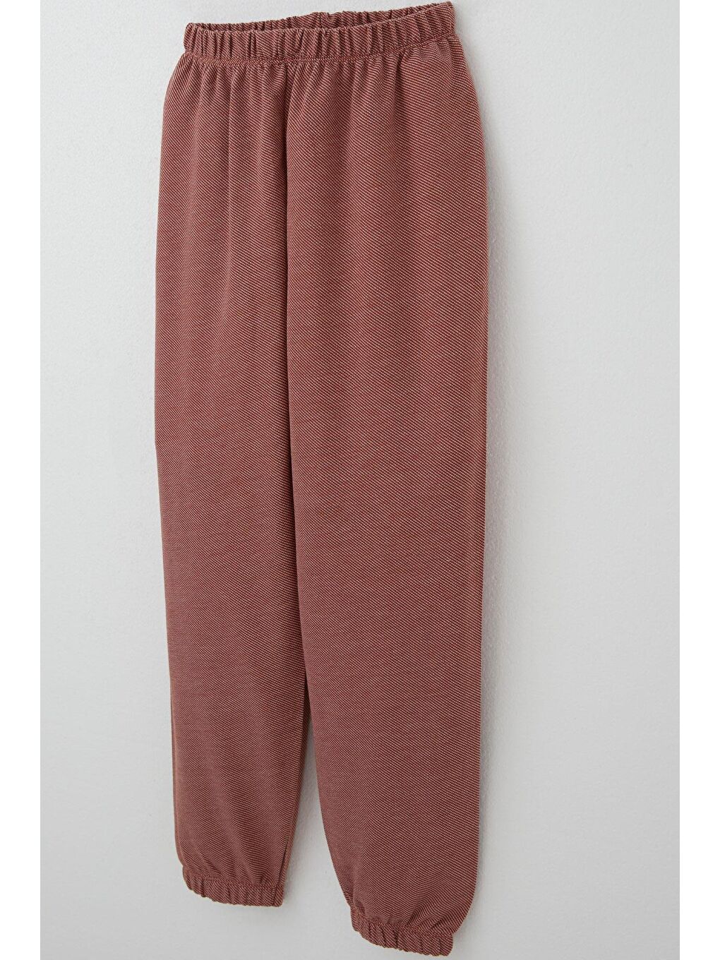 Kahverengi Erkek Çocuk Pijama Takımı Verev Çizgi Desenli Kiremit (4 Yaş)-6