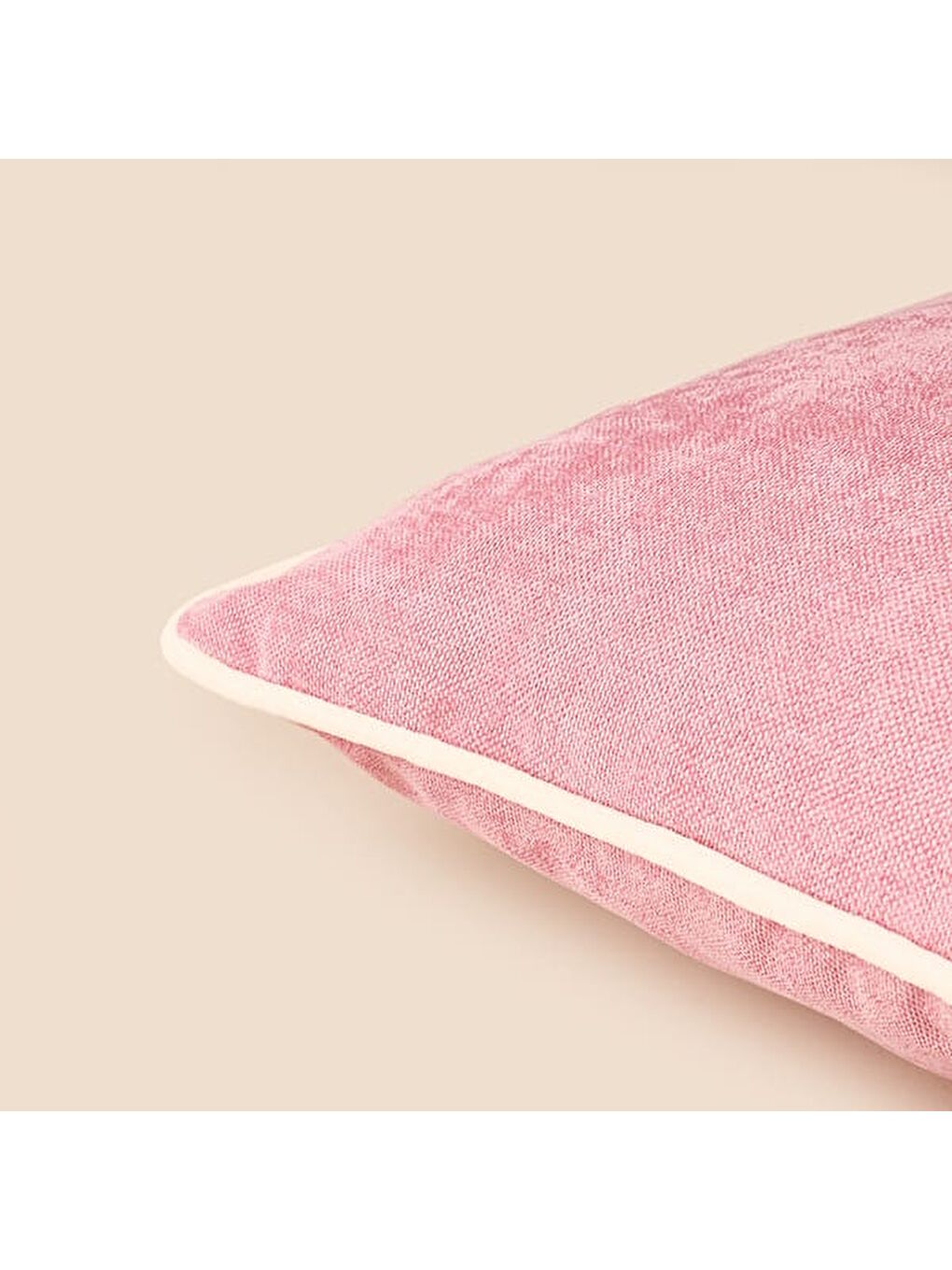 Pembe Soft Asas Kırlent - Gülkurusu - 45x45 cm-2