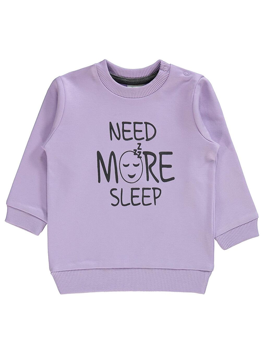 Baby Kız Bebek Sweatshirt 6-18 Ay Lila