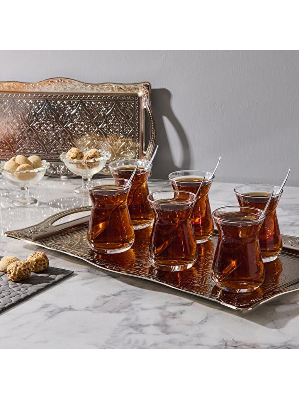 Renksiz 42451 İrem 6'lı Çay Bardağı-132 ml