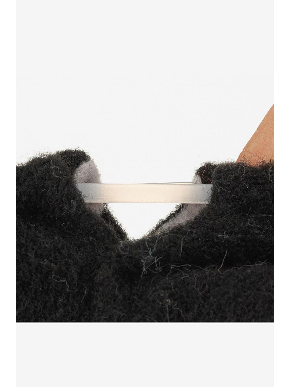 Hopfrög Recycled Woo Wooly Yünlü Siyah Barefoot Patik (Hediye Seti) - 5