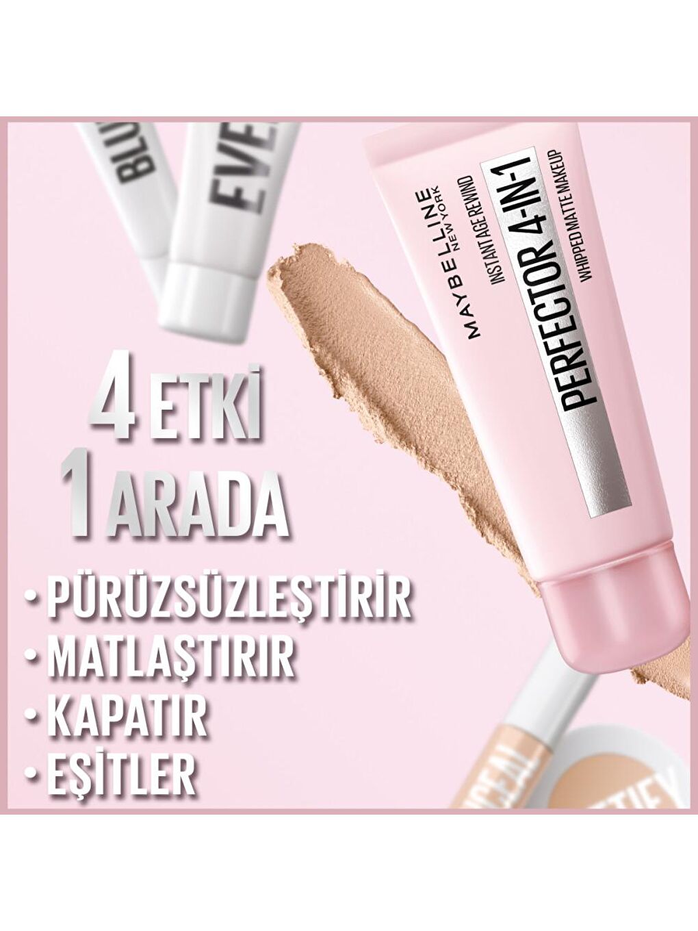 MAYBELLINE NEWYORK Nude Perfector 4-IN-1 02  Fondöten Light/Medium - 6