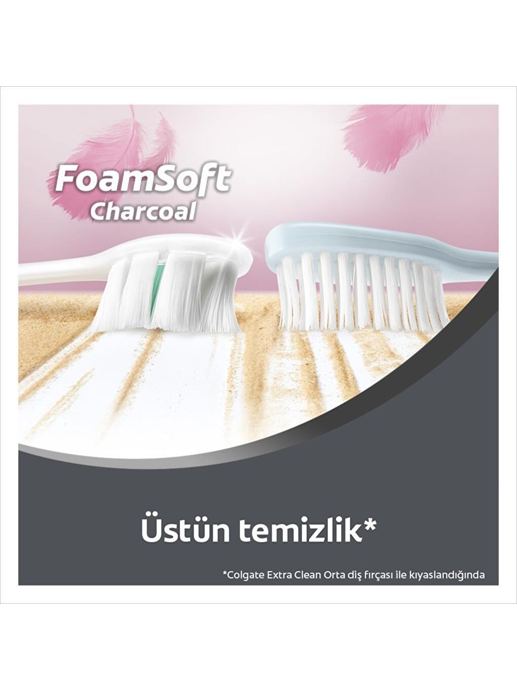 Colgate Siyah FoamSoft Siyah Yumuşak Diş Fırçası x2 Adet + Fırça Kabı Hediye - 4