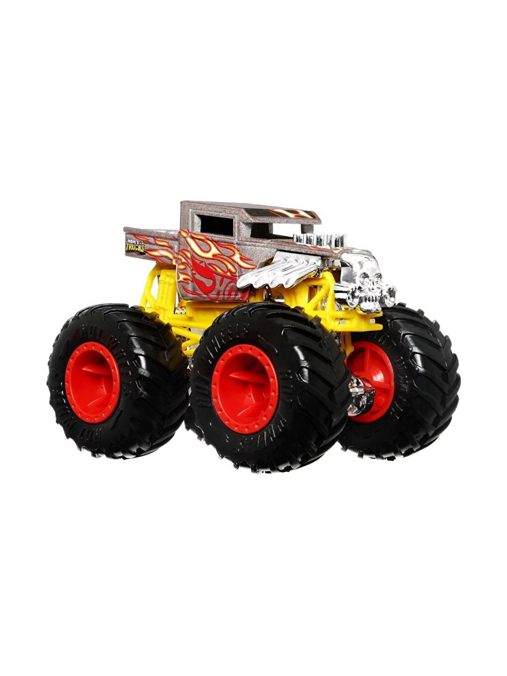 Hot Wheels Beyaz-Renklibaskı Monster Trucks Renk Değiştiren Araçlar HGX07