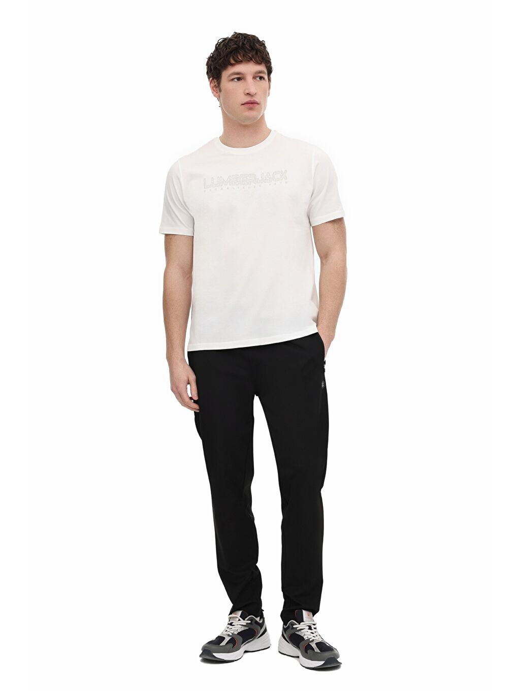 Beyaz ML ULRICH  11ID1-100 6FX KIRIK BEYAZ Erkek Kısa Kol T-Shirt-2