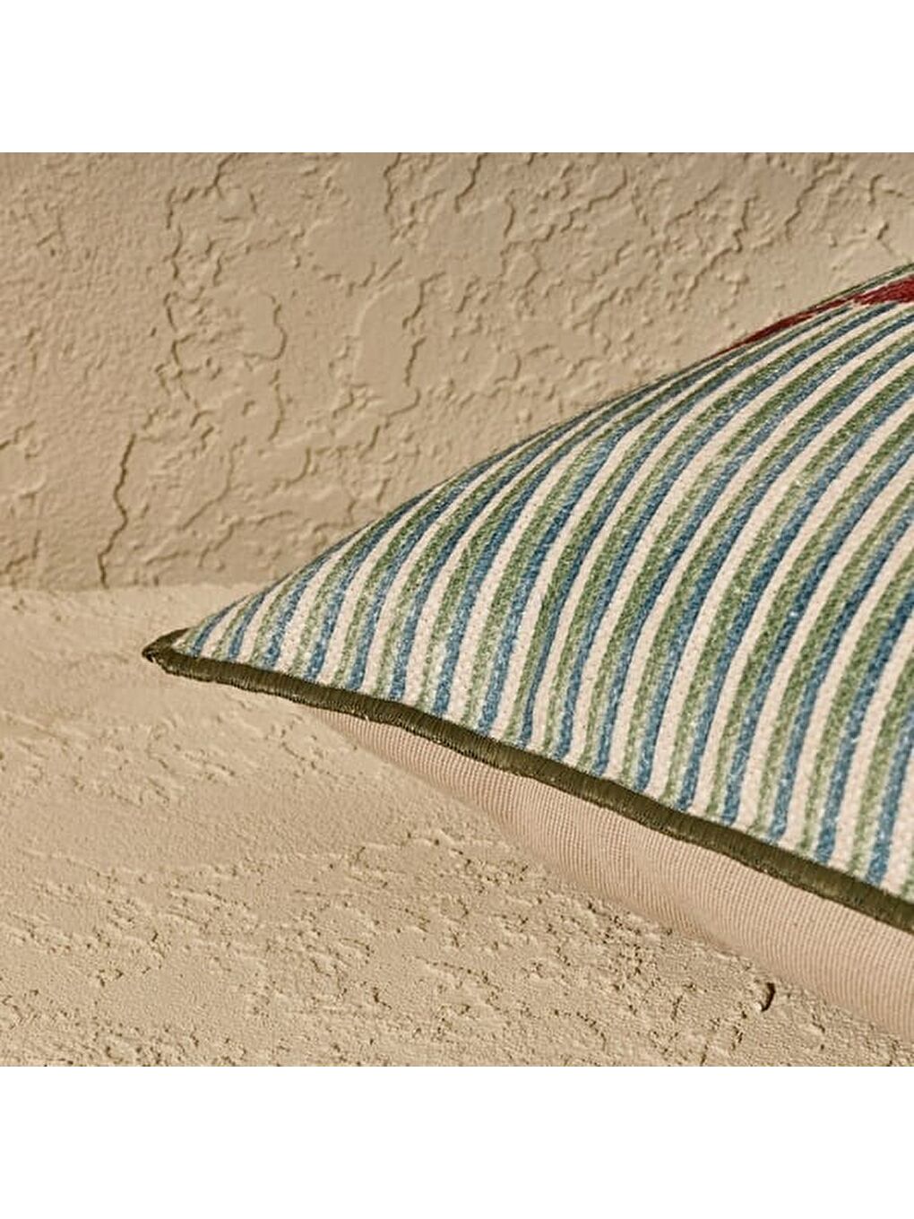 Ekru Soft Fonsy Kırlent - Renkli - 30x50 cm-4