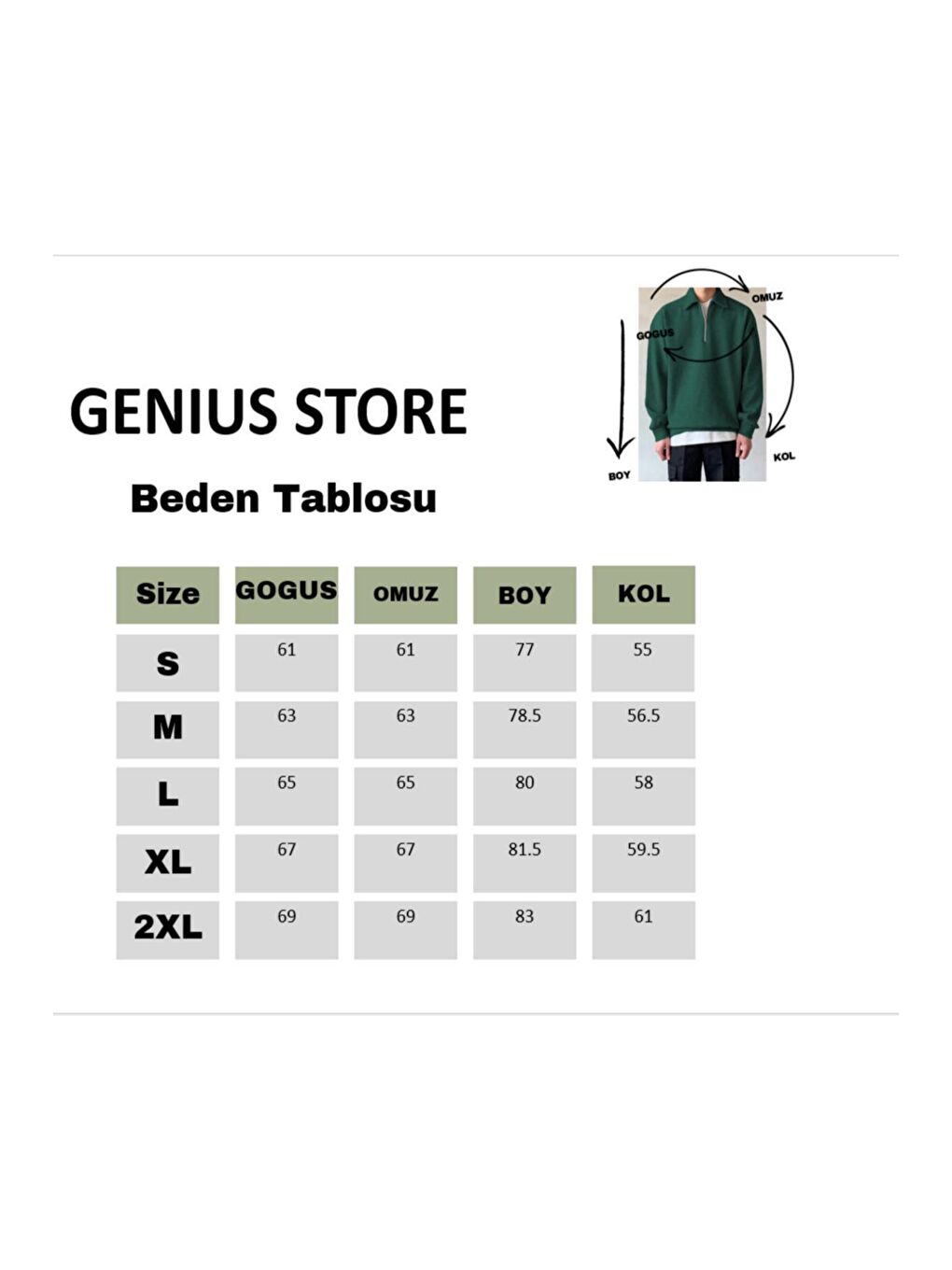 GENIUS STORE Kahverengi Erkek Polo Yaka Oversize Sweatshirt Yarım Fermuar Sweatshirt - 5