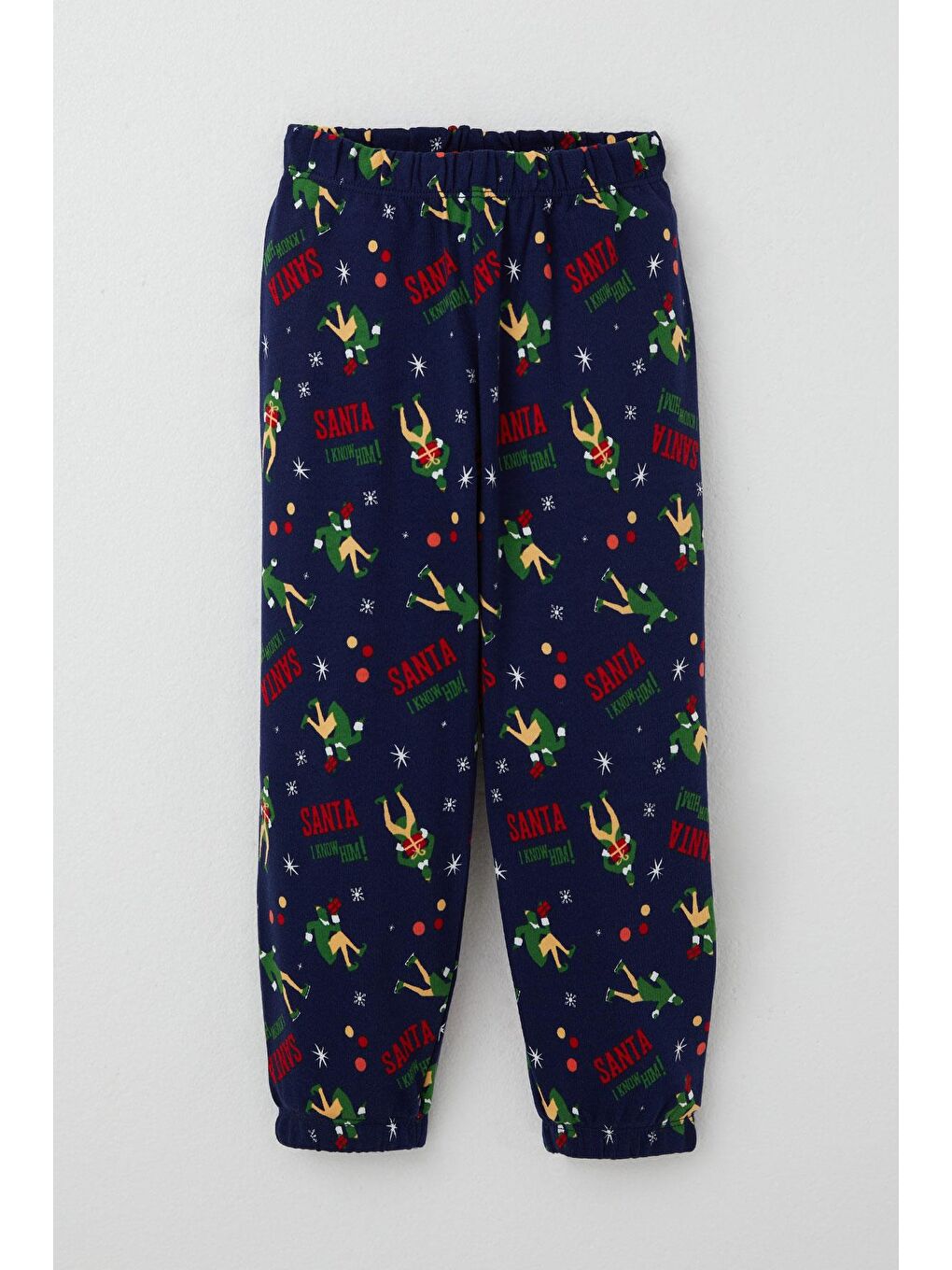 Erkek Bebek Pijama Takımı Eğlenceli Baba Desenli Lacivert (9 Ay-3 Yaş)-2