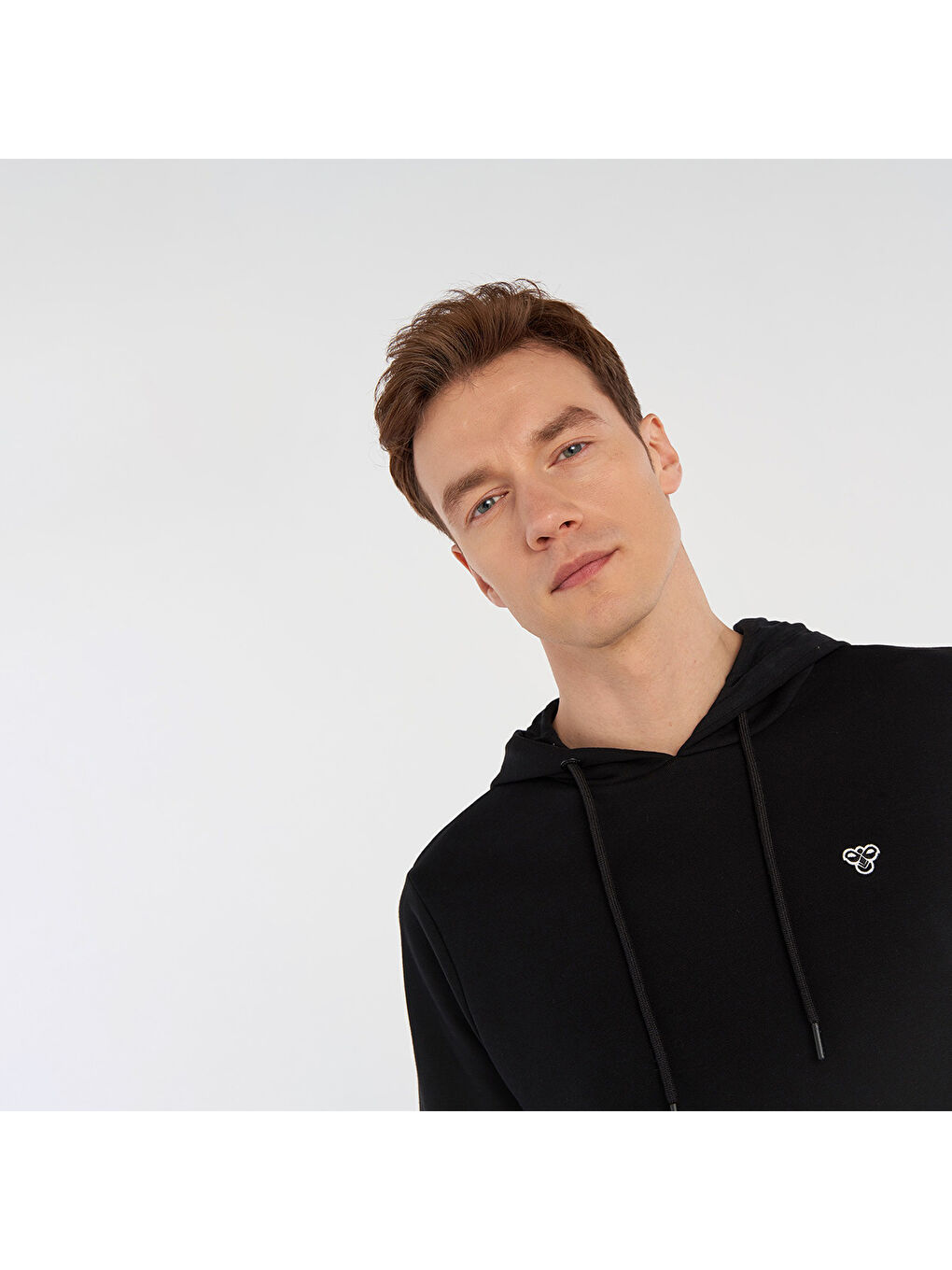 T-Ic Ico Erkek Siyah Kapüşonlu Sweatshirt-2