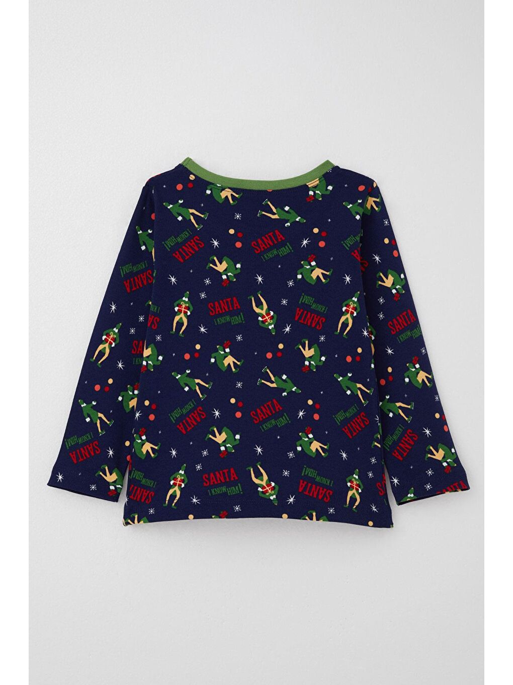 Erkek Bebek Pijama Takımı Eğlenceli Baba Desenli Lacivert (9 Ay-3 Yaş)-3