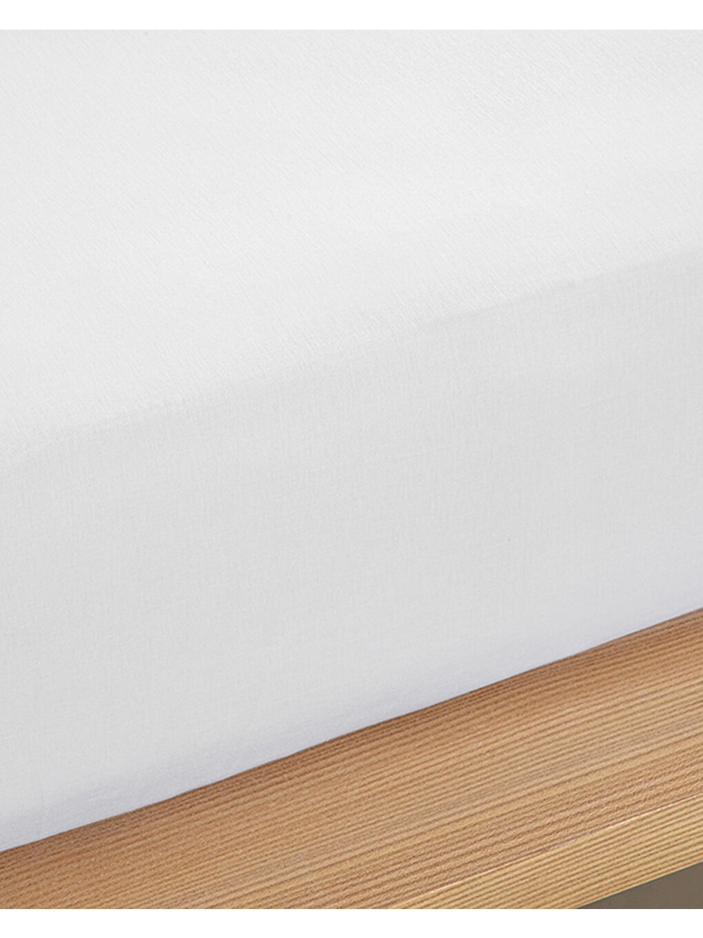 Düz 2 Pamuklu Super King Lastikli Çarşaf 200x200 cm Beyaz-1