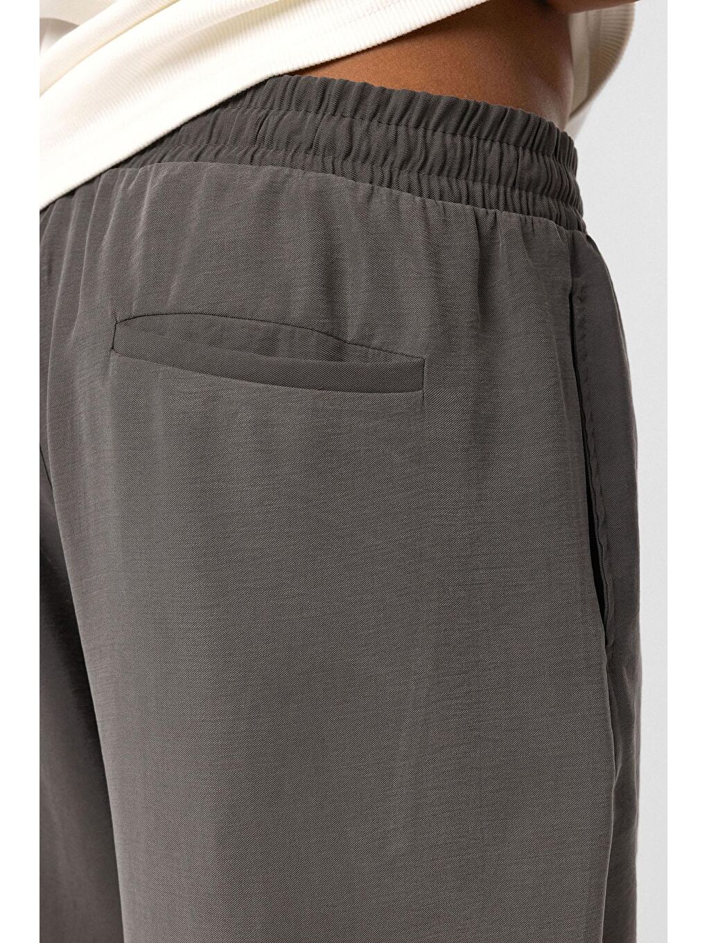 Baggy Fit Modal Kumaş Erkek Pantolon Antrasit-6