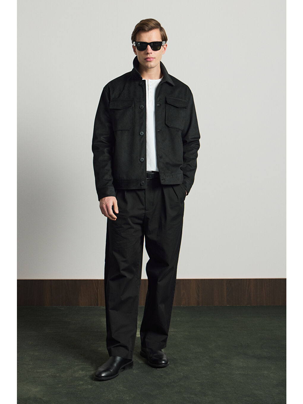 Erkek Premimum Kadife Ceket Siyah 4229DNGR