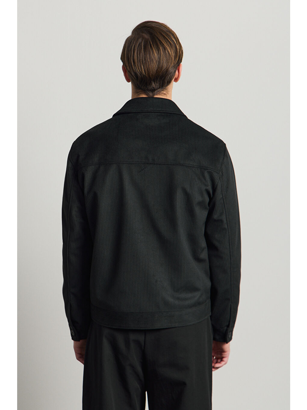 Erkek Premimum Kadife Ceket Siyah 4229DNGR-7