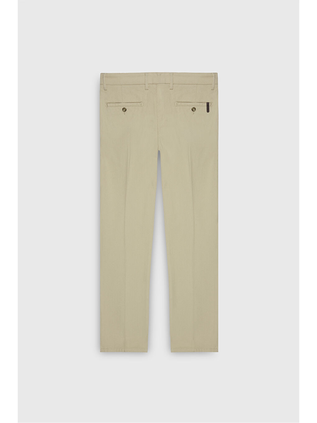 Bej Erkek Vizon Slim Fit Dar Kesim Yan Cepli Pamuklu Esnek Pantolon-3