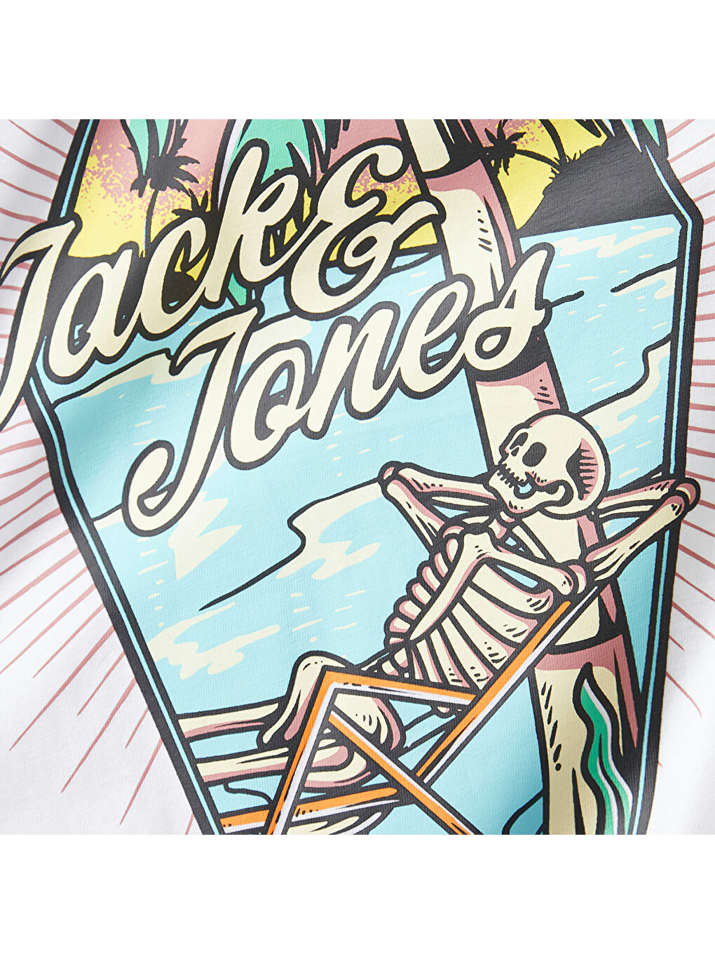 Lijah Crew Neck Erkek Beyaz Yuvarlak Yaka Spor Tişört-1