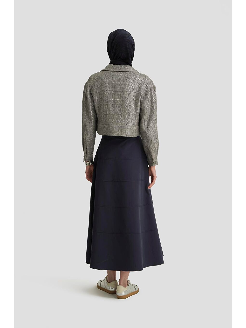 Mavi Dikiş Detaylı Etek 25Y1801 İndigo-2