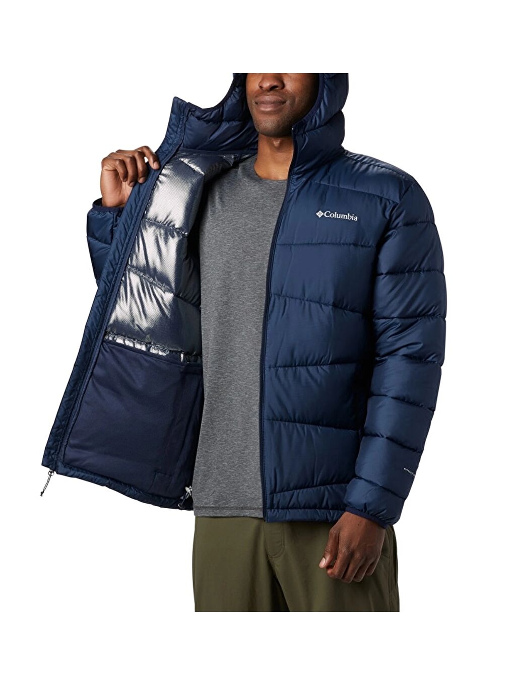 Columbia Lacivert Fivemile Butte Hooded Erkek Mont WM6004 - 4