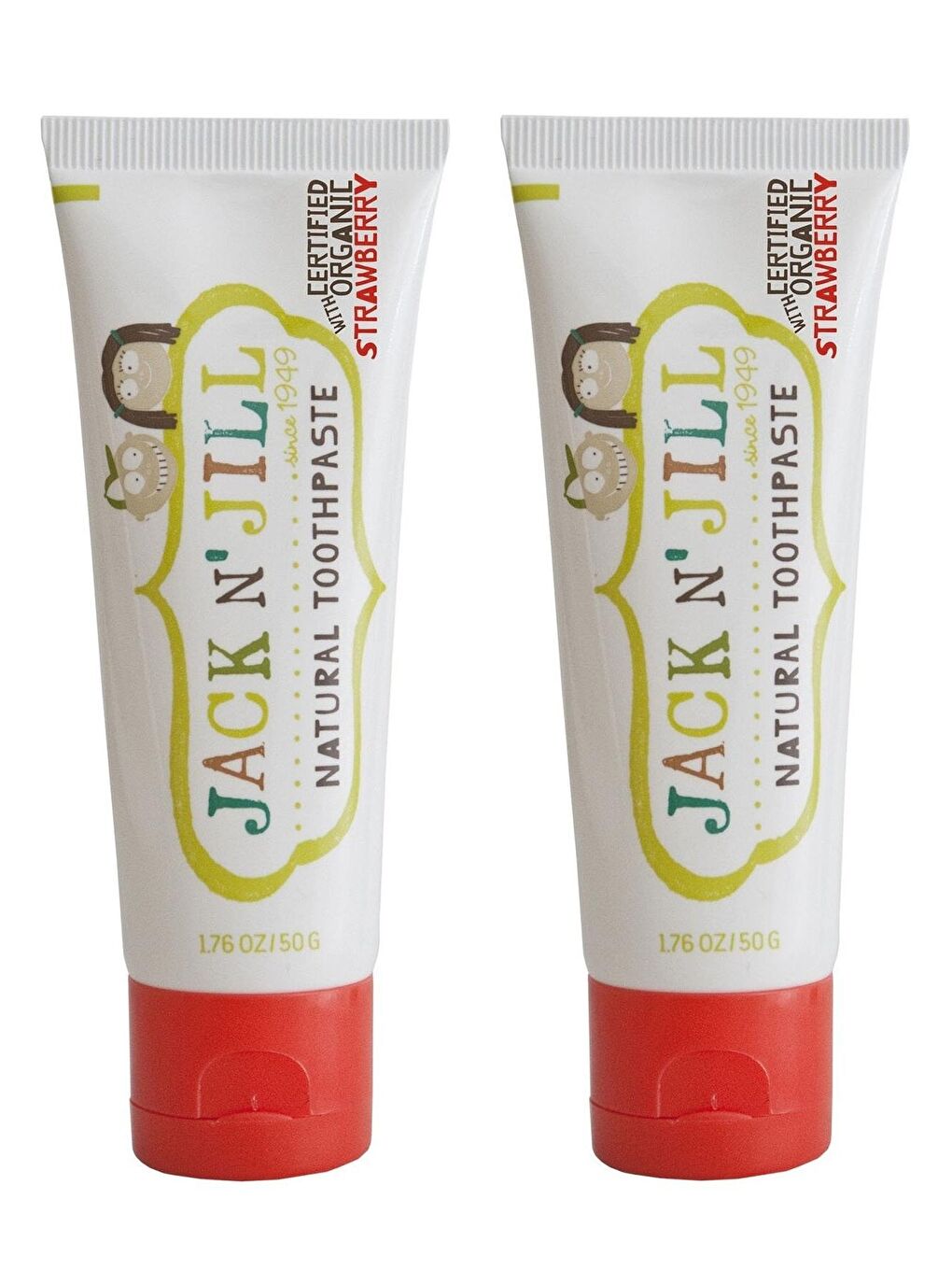 Jack N Jill Doğal Çilek Aromalı Diş Macunu 50 gr x 2 Adet