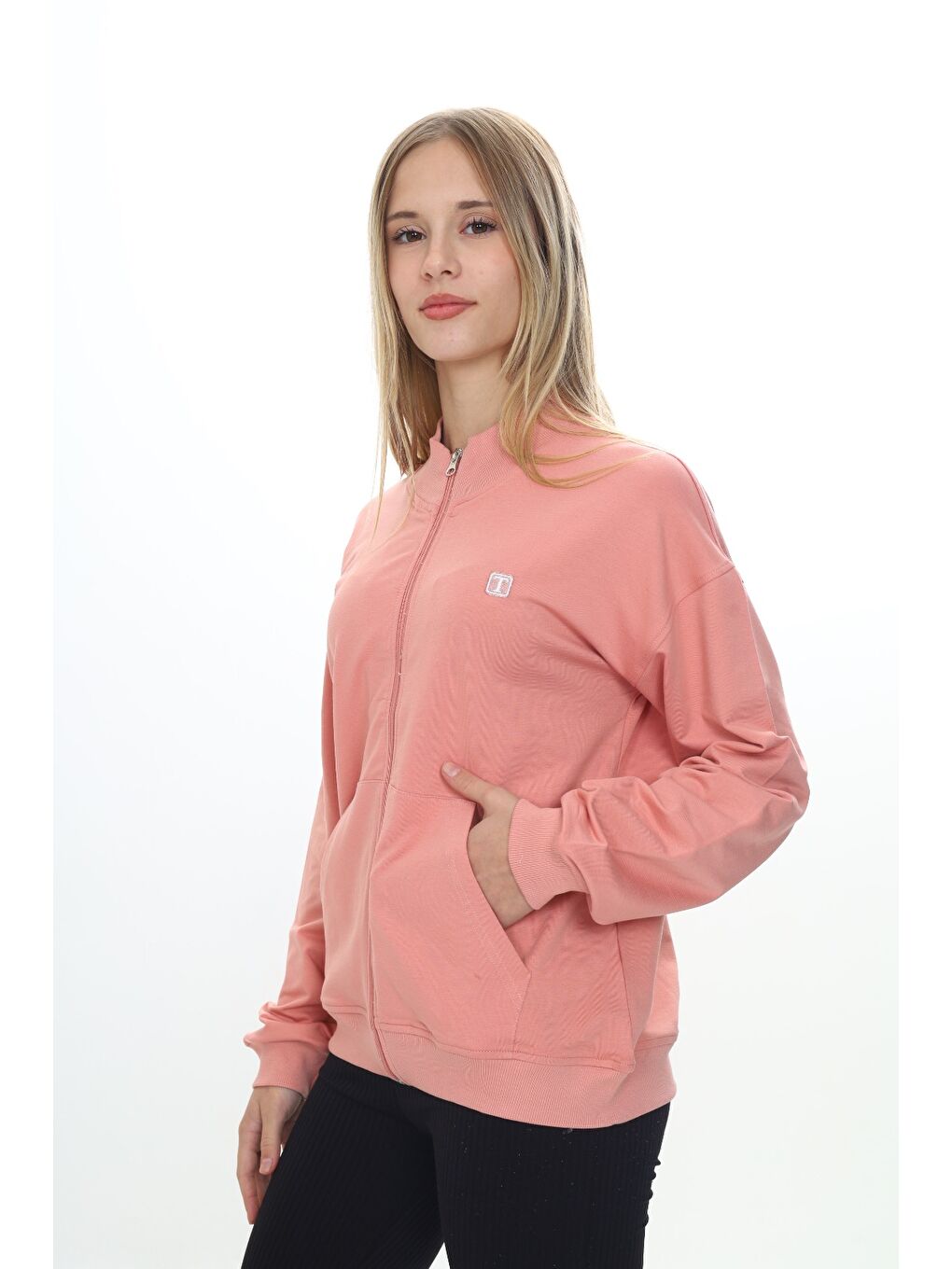 Mercan Kız Çocuk Nakışlı Hırka-2