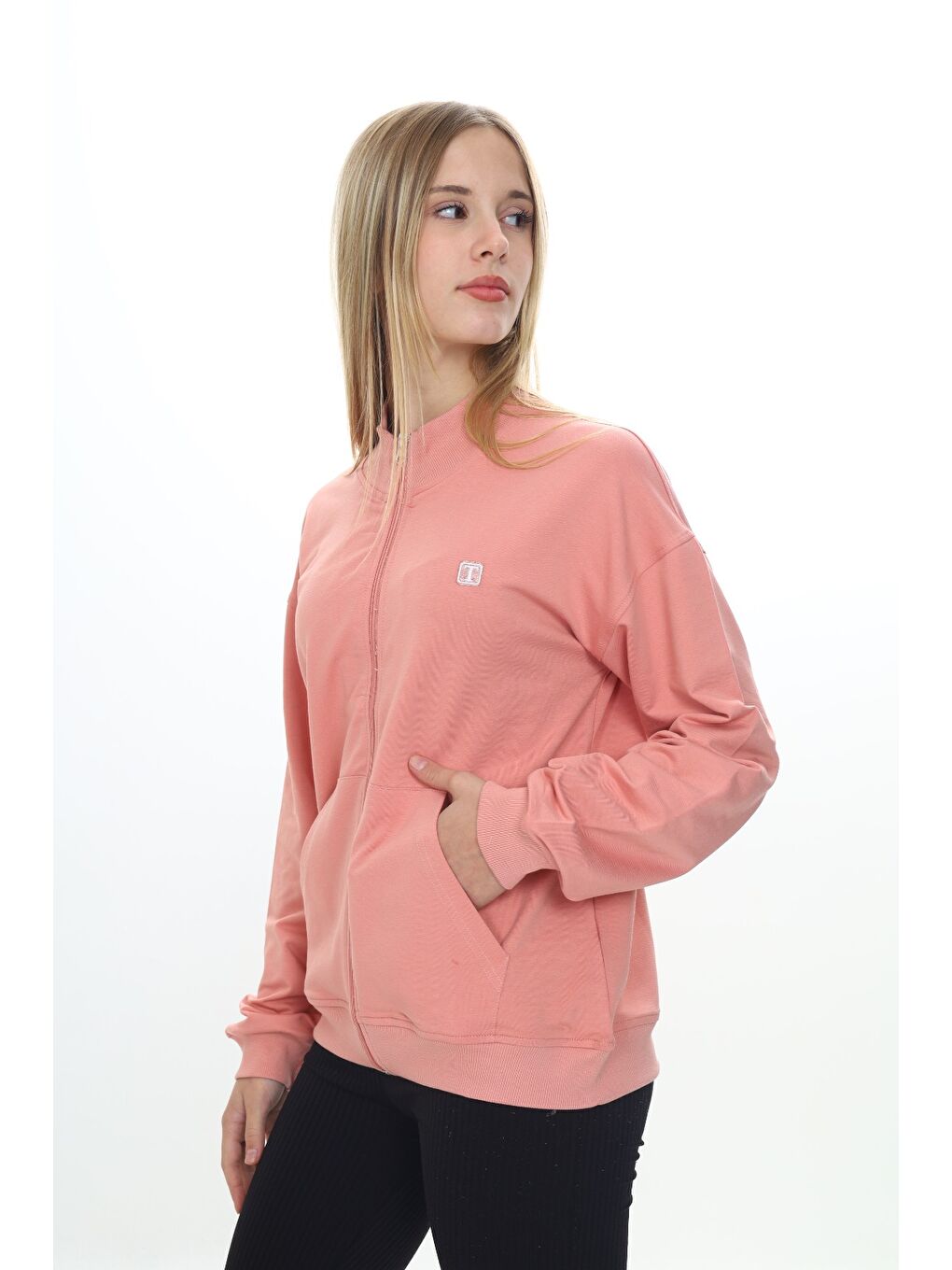 Mercan Kız Çocuk Nakışlı Hırka-4