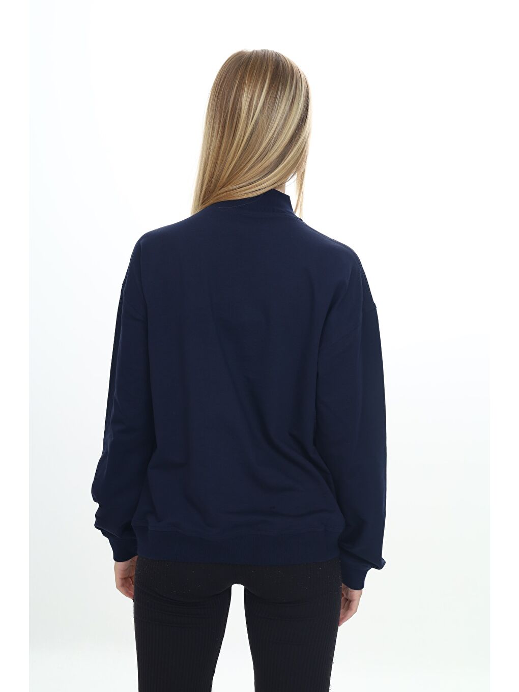 Lacivert Kız Çocuk Nakışlı Hırka-3