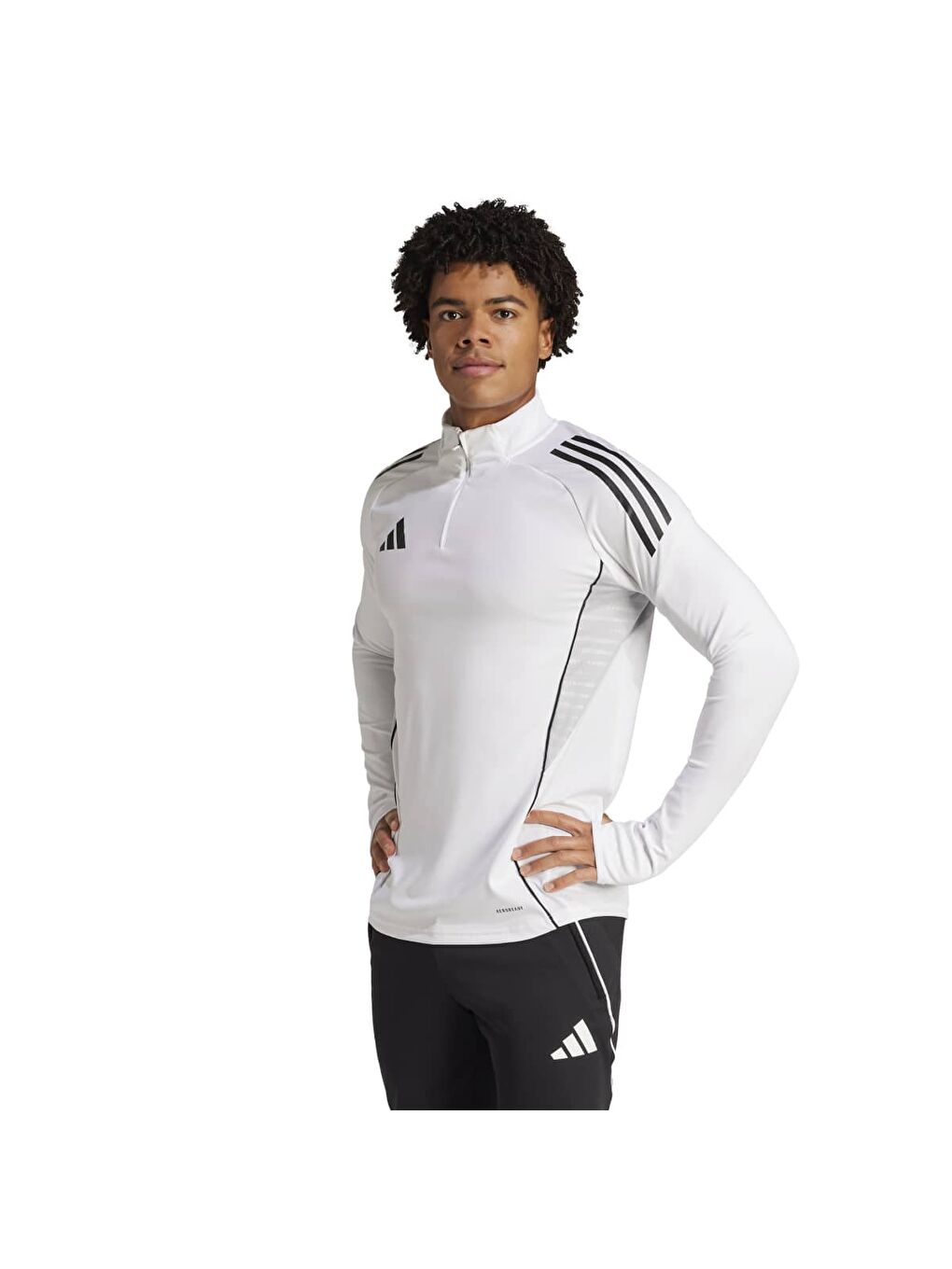 Tiro25c Training Erkek Beyaz Dik Yaka Tişört