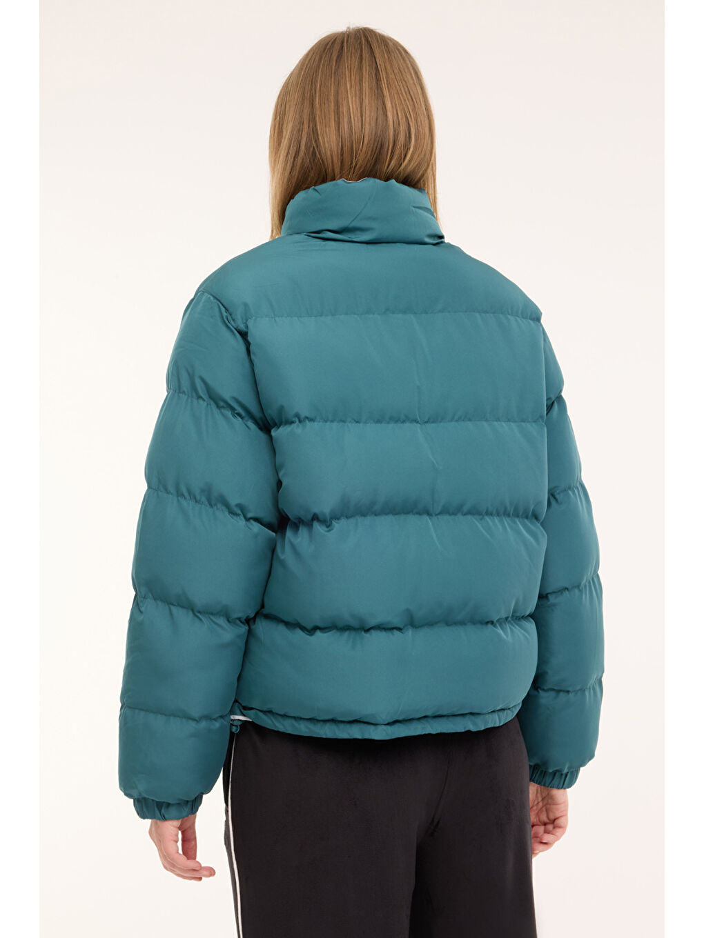 WL ELISA 2GF724 4PR Yeşil Kadın Kısa Kaban-1