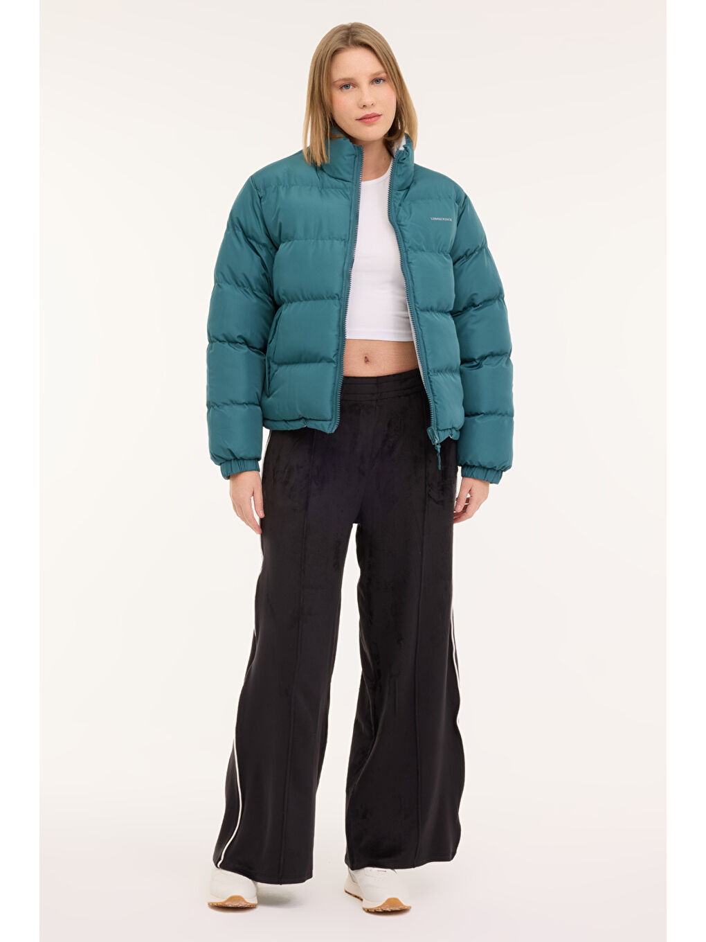 WL ELISA 2GF724 4PR Yeşil Kadın Kısa Kaban-2