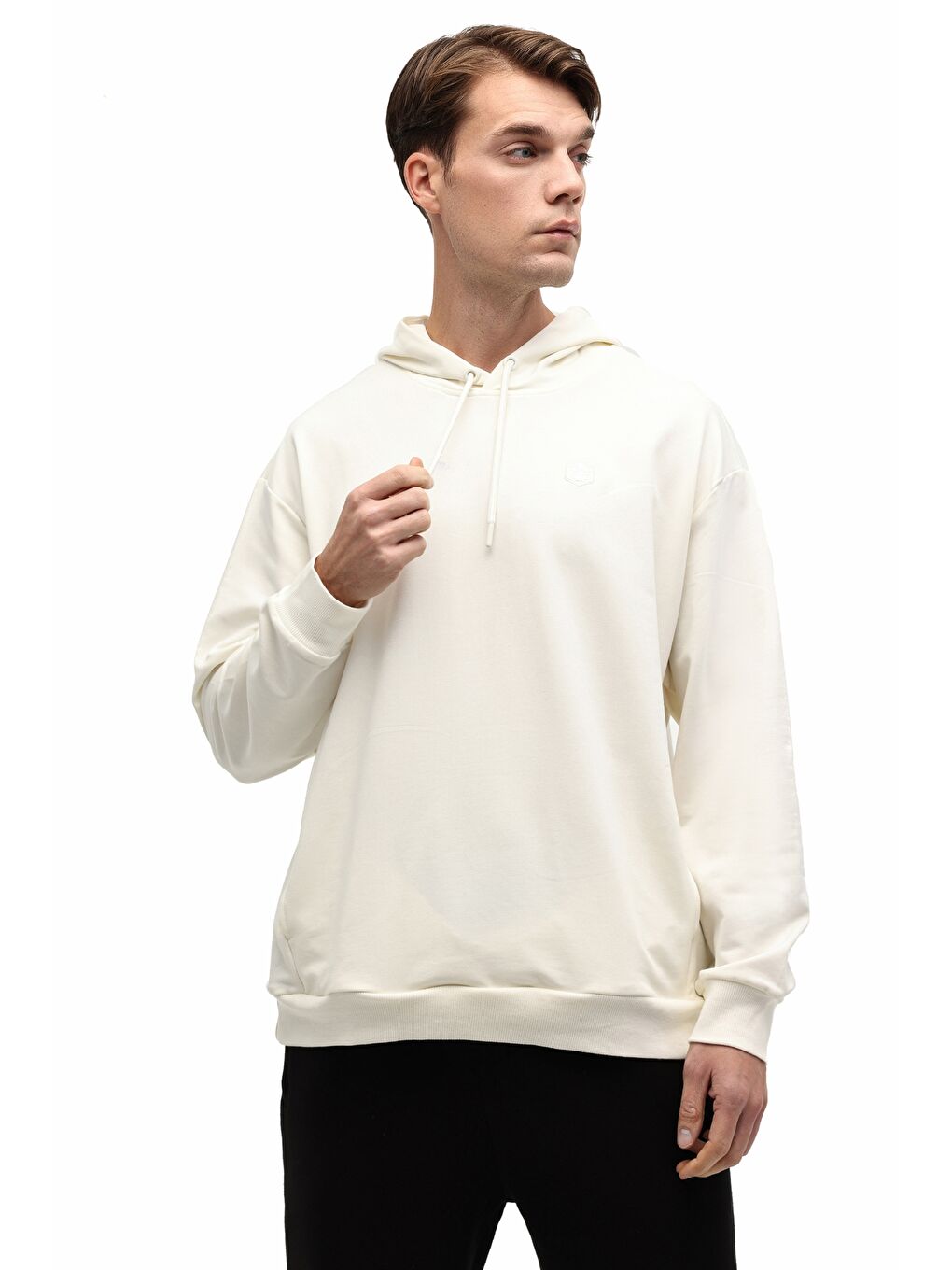 Bej MB SN73 HOODIE 5PR Ekru Erkek Sweatshirt