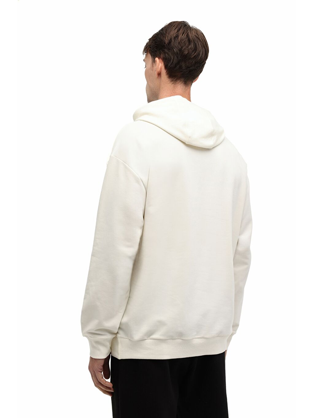 Bej MB SN73 HOODIE 5PR Ekru Erkek Sweatshirt-1