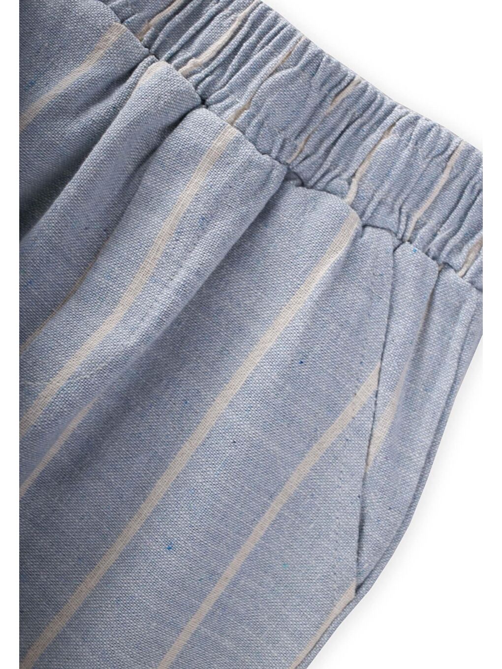 Çizgili Pantolon 4-12 Yaş Mavi-2