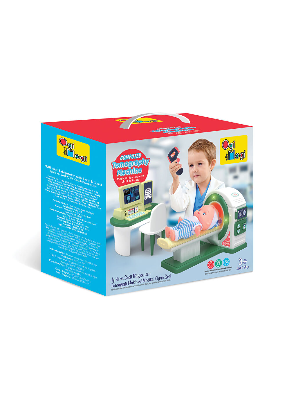 Işıklı ve Sesli Bilgisayarlı Tomografi Makinesi Medikal Oyun Seti-3