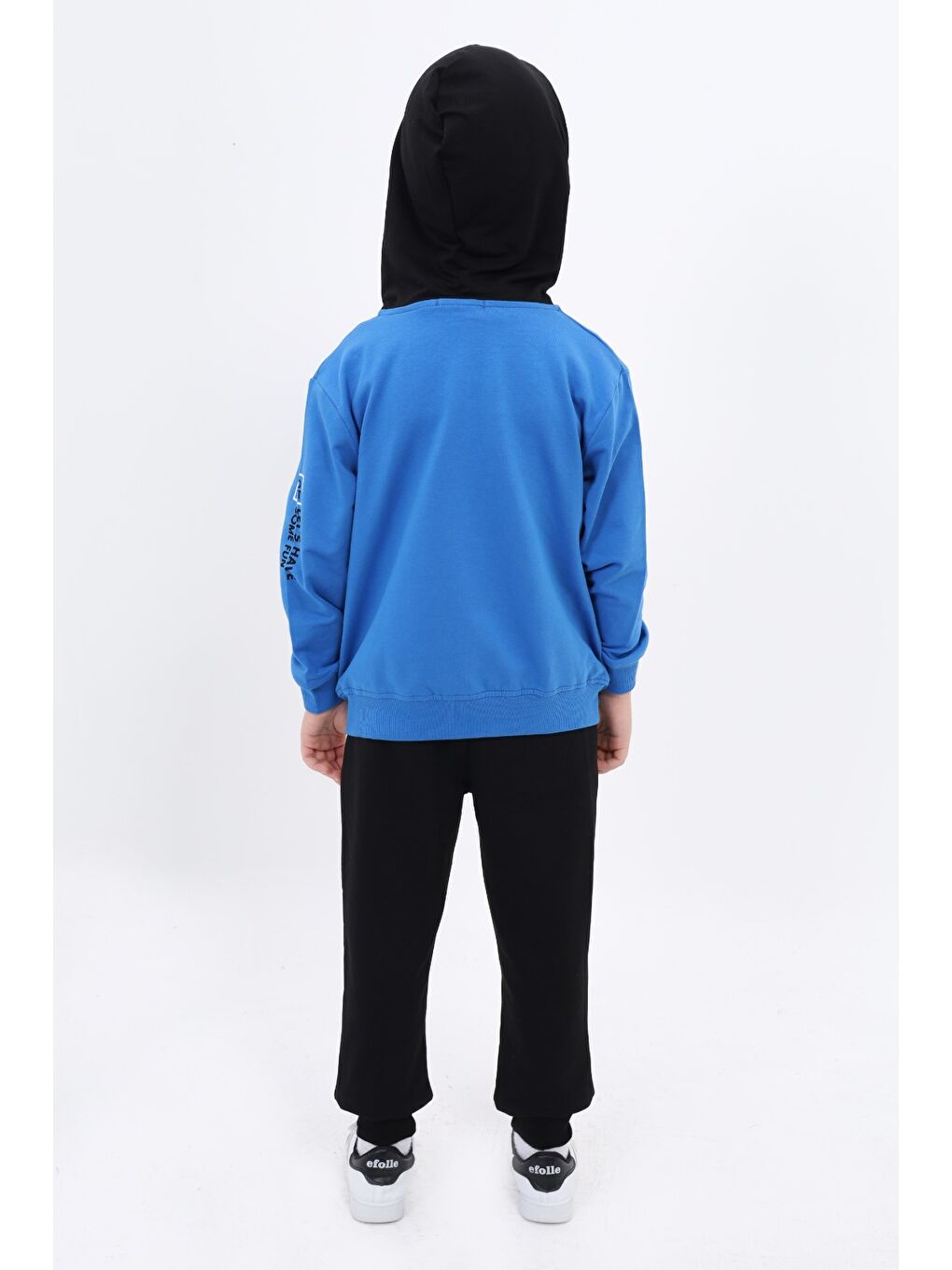 Mavi Erkek Çocuk Baskılı Eşofman Takım-3
