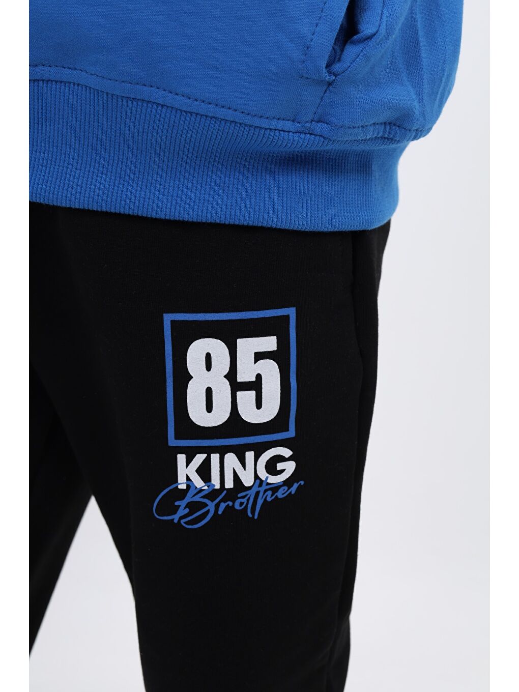 Mavi Erkek Çocuk Baskılı Eşofman Takım-5