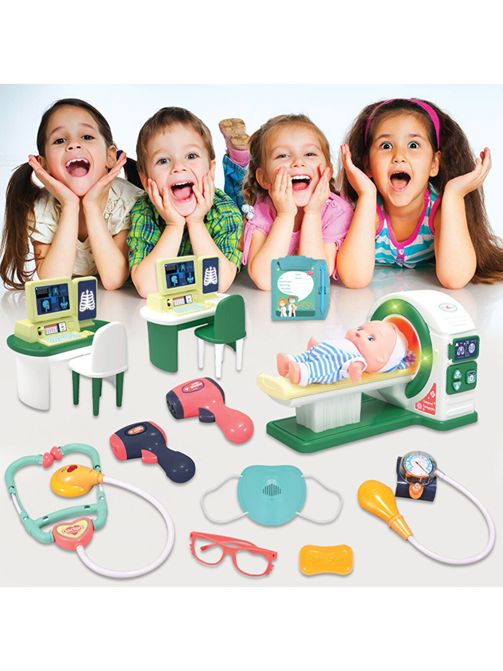 Işıklı ve Sesli Bilgisayarlı Tomografi Makinesi Medikal Oyun Seti-4