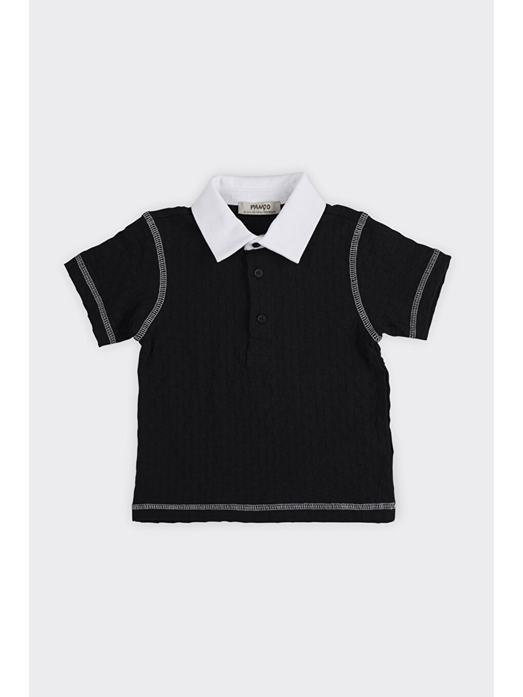 Erkek Bebek Siyah Polo Yaka Tişört