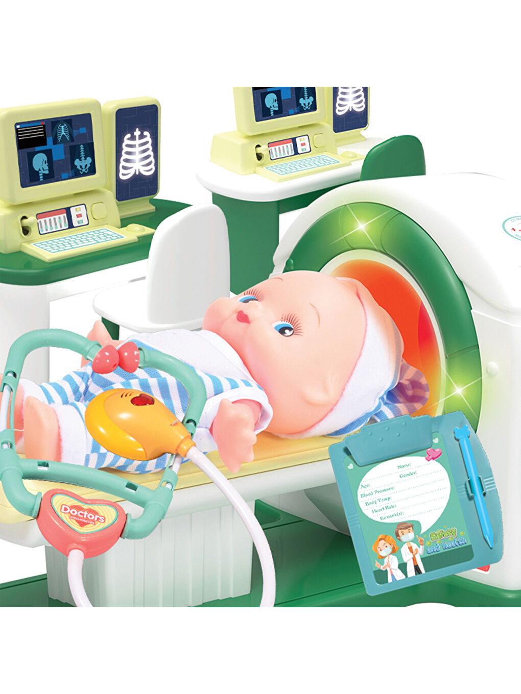 Işıklı ve Sesli Bilgisayarlı Tomografi Makinesi Medikal Oyun Seti-6