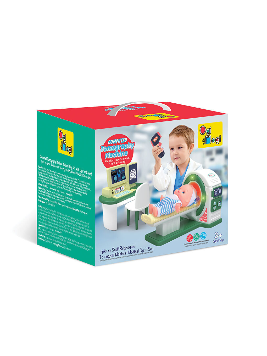 Işıklı ve Sesli Bilgisayarlı Tomografi Makinesi Medikal Oyun Seti-7