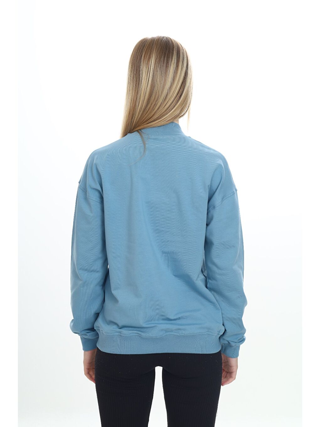 Petrol Kız Çocuk Nakışlı Hırka-2