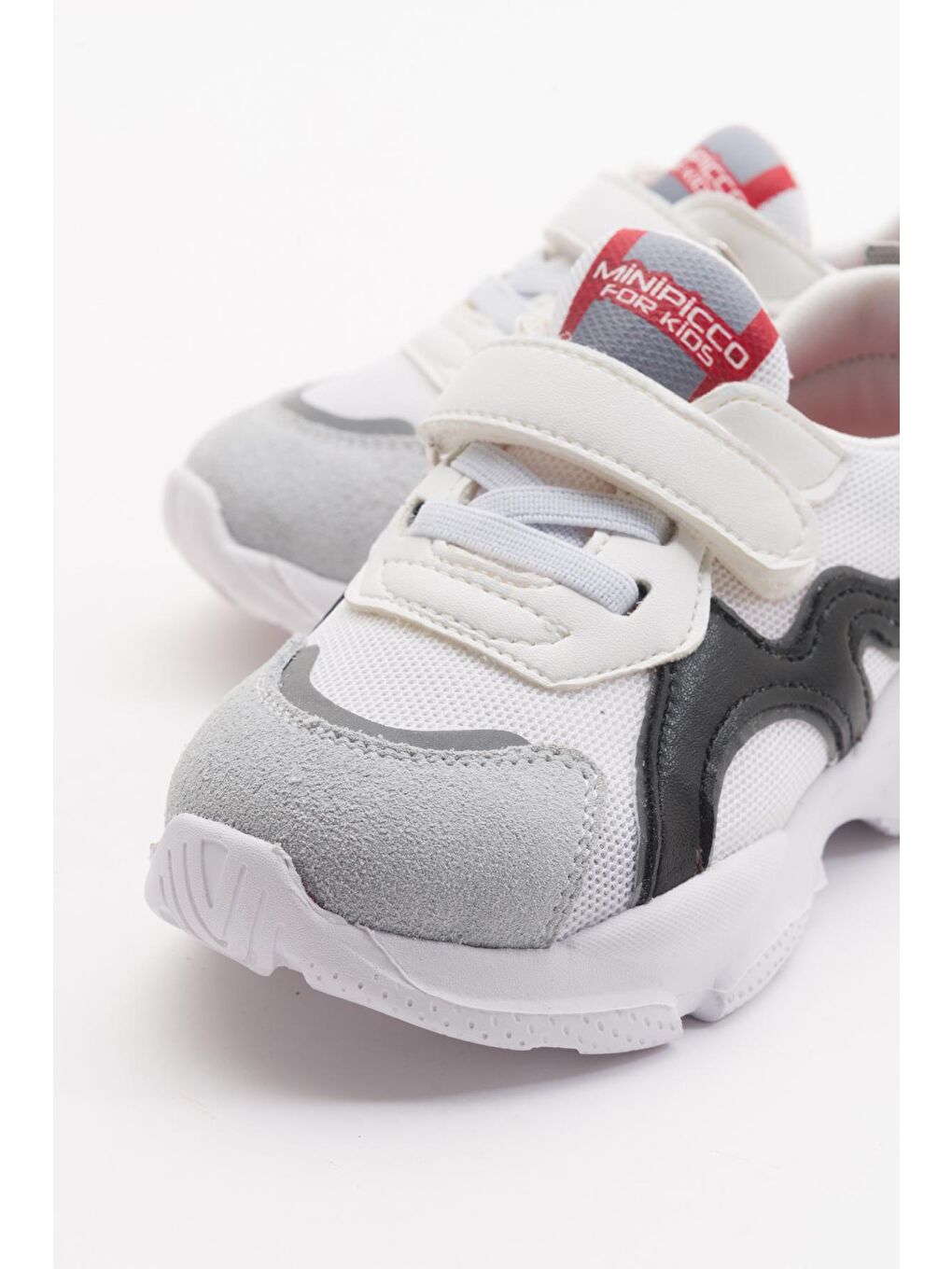 Erkek Çocuk Beyaz Hakiki Deri Hafif Spor Ayakkabı-1
