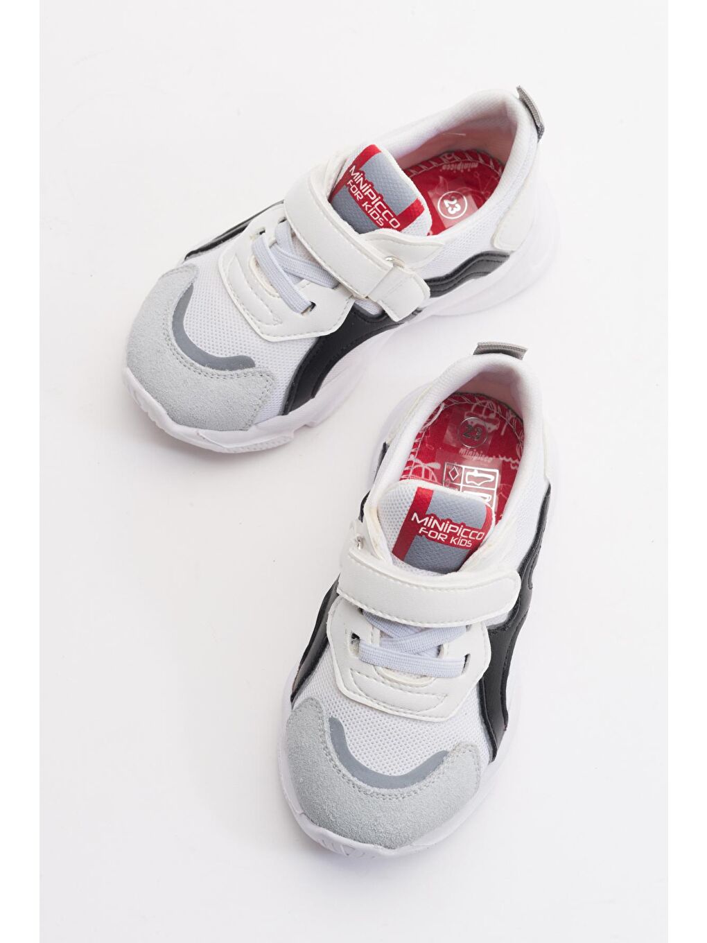 Erkek Çocuk Beyaz Hakiki Deri Hafif Spor Ayakkabı-2