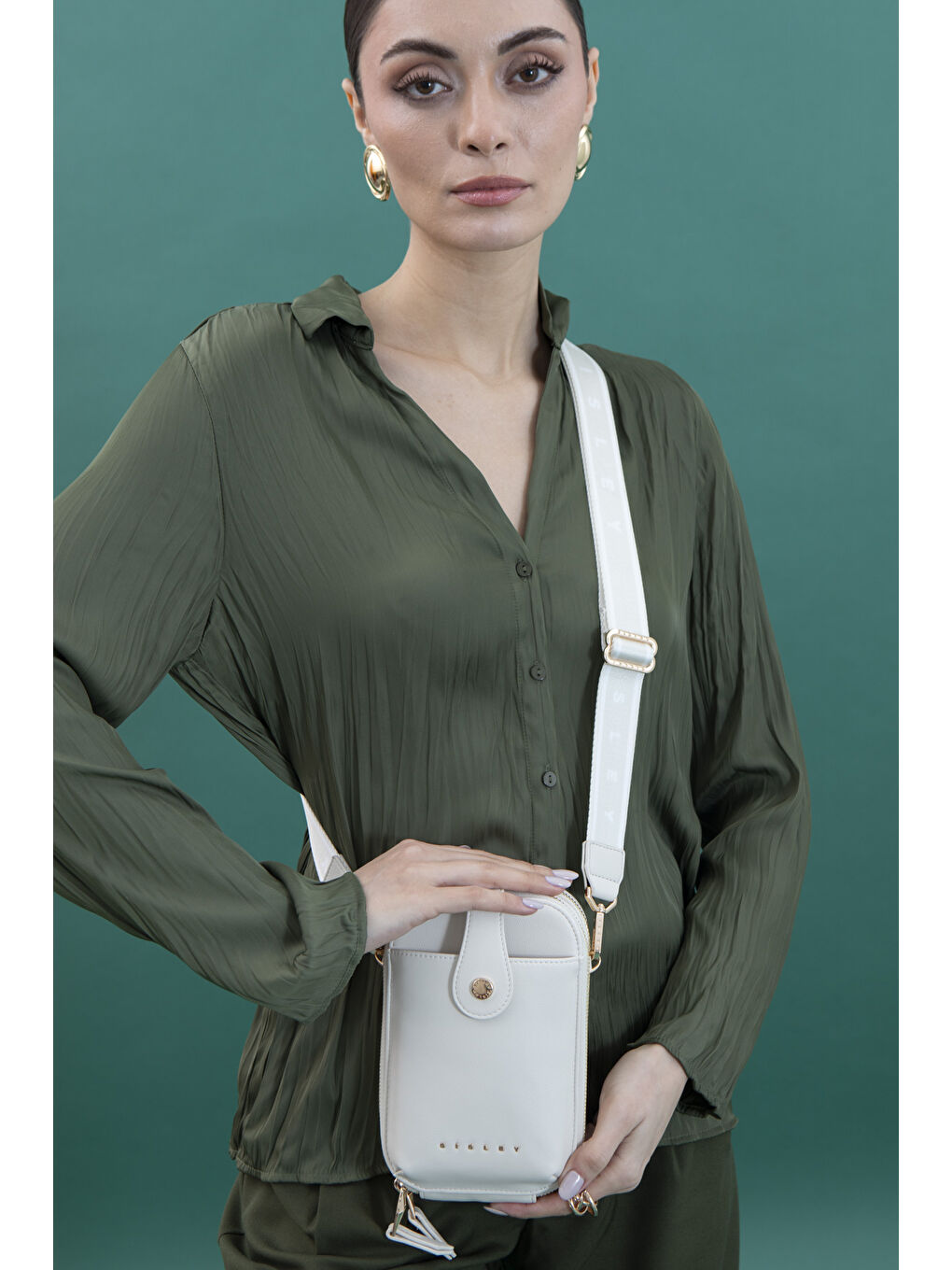 Kadin Çapraz Çanta Beyaz SLY209