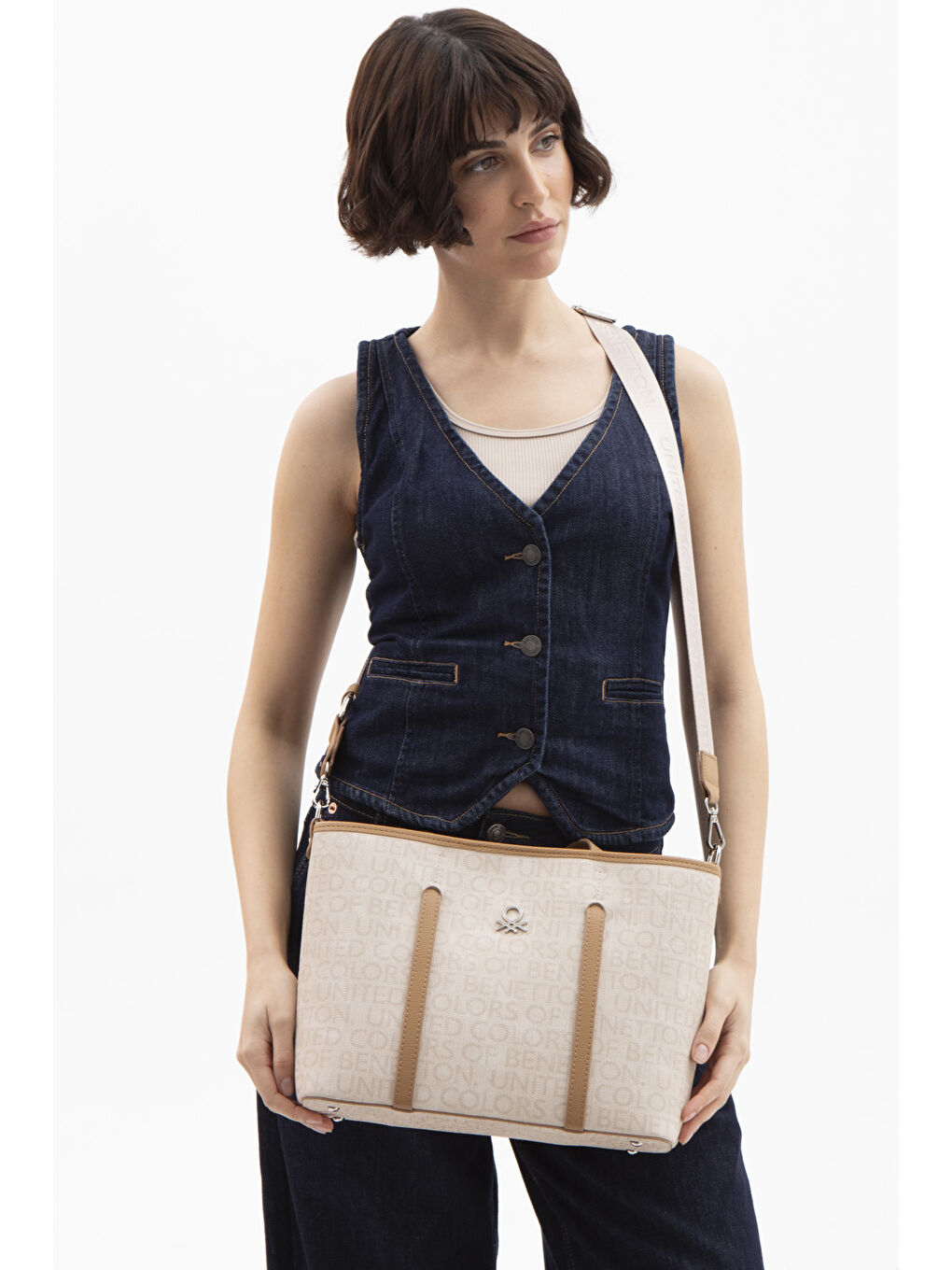 Kadin Kol Çantasi Bej-Camel BNT1604-1