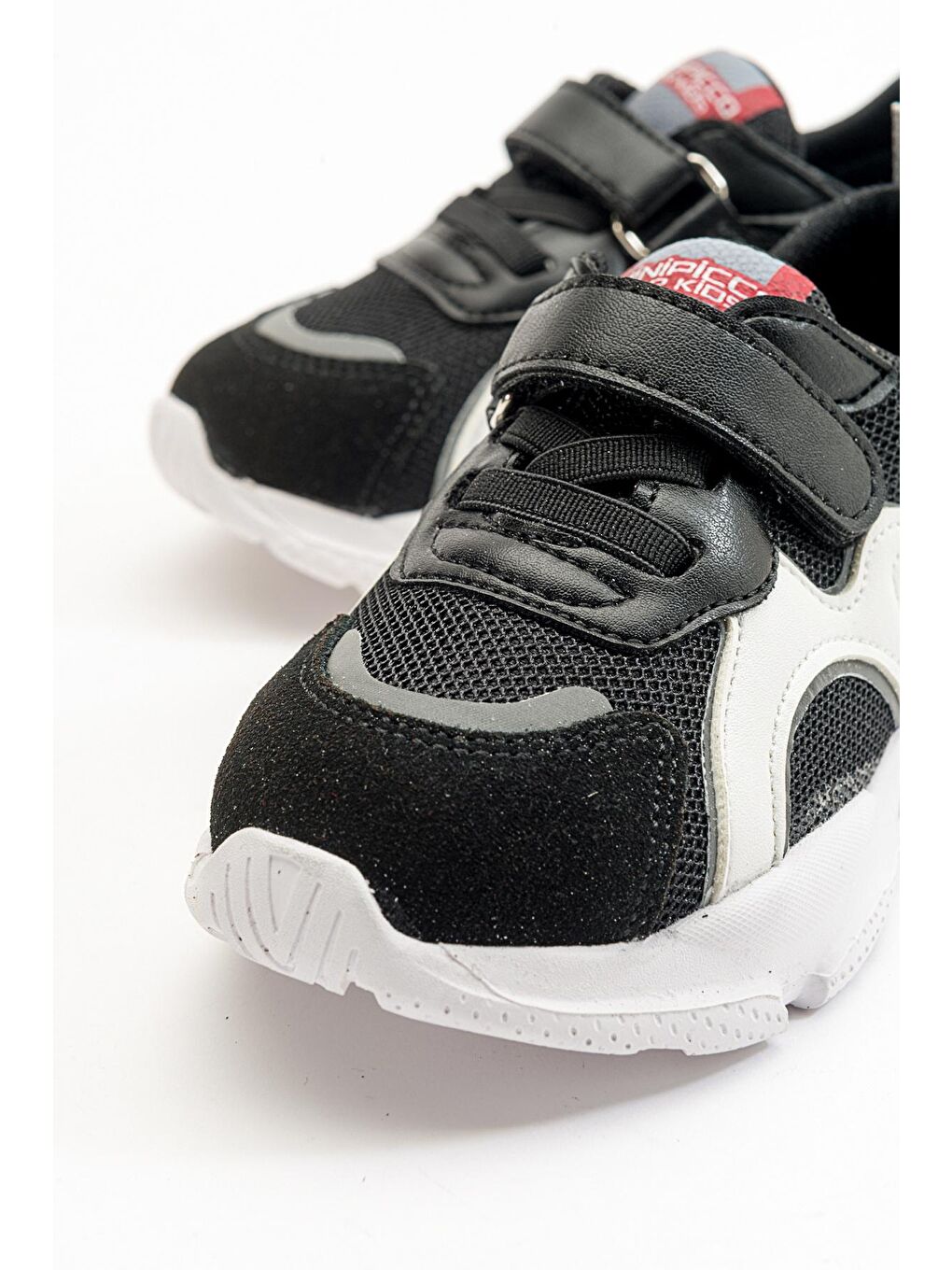 Erkek Çocuk Siyah Hakiki Deri Hafif Spor Ayakkabı-1