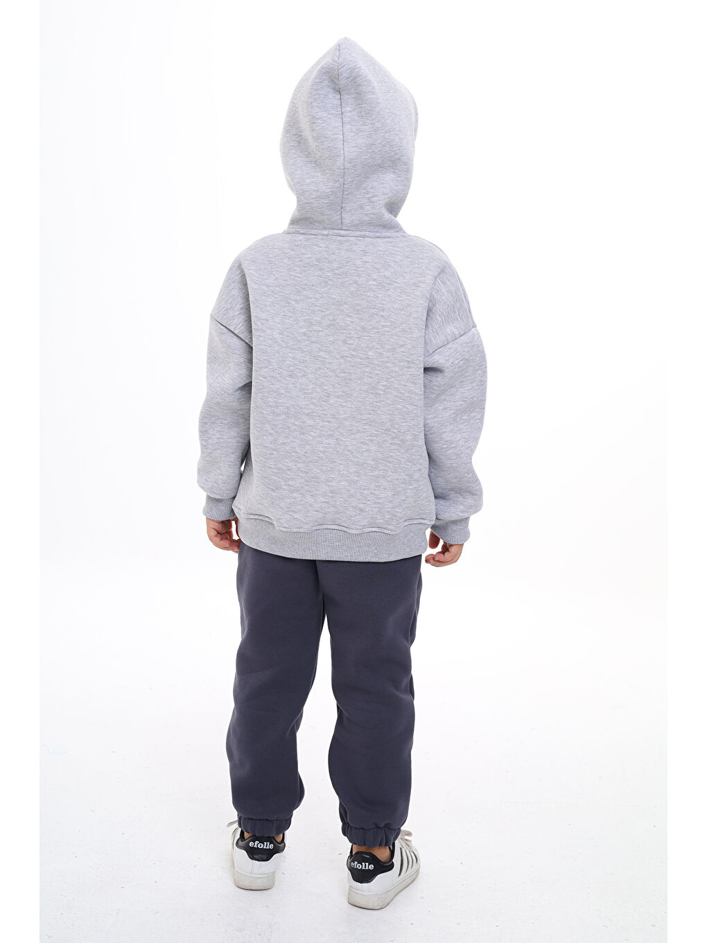 Gri Erkek Çocuk Nakışlı Eşofman Takım-6
