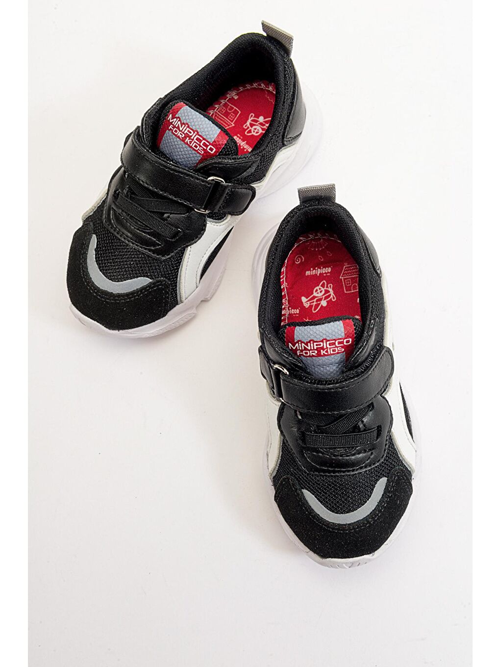 Erkek Çocuk Siyah Hakiki Deri Hafif Spor Ayakkabı-2