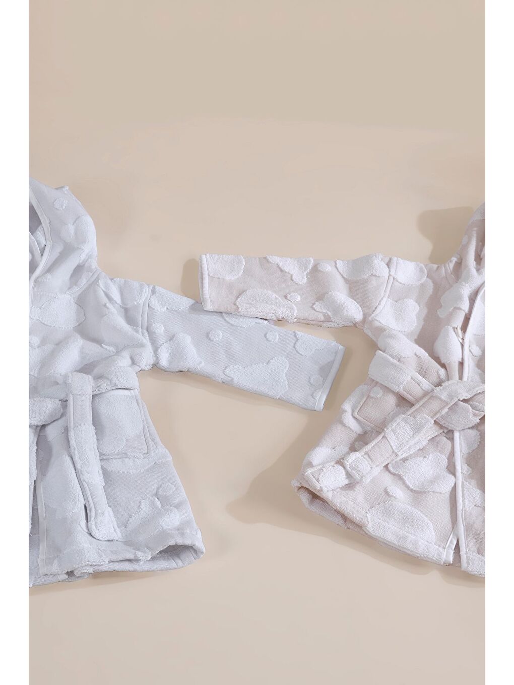 My Little Bear Çocuk Bornoz Bej-2