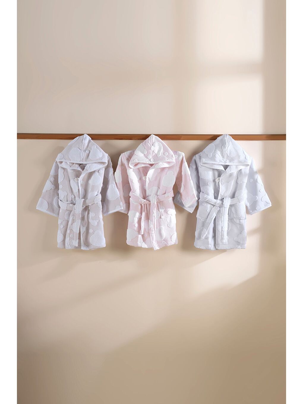 My Little Bear Çocuk Bornoz Bej-3